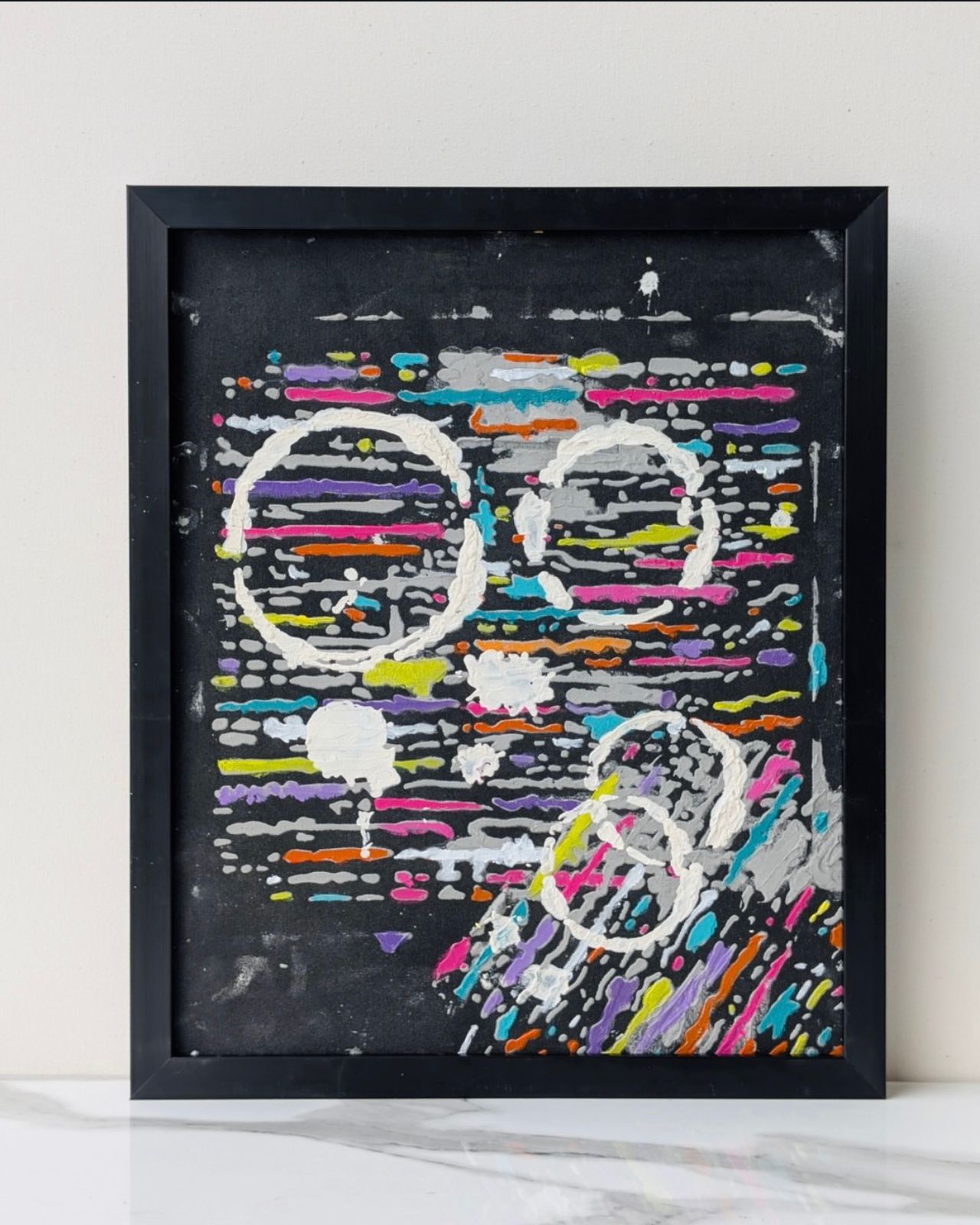 Abstract Textured Handmade Painting – 13x16 inches